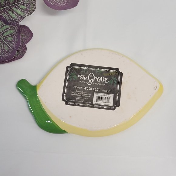 🆕️ Ceramic Glossy Spoon Rest, Lemon Spoon Rest - Picture 3 of 9